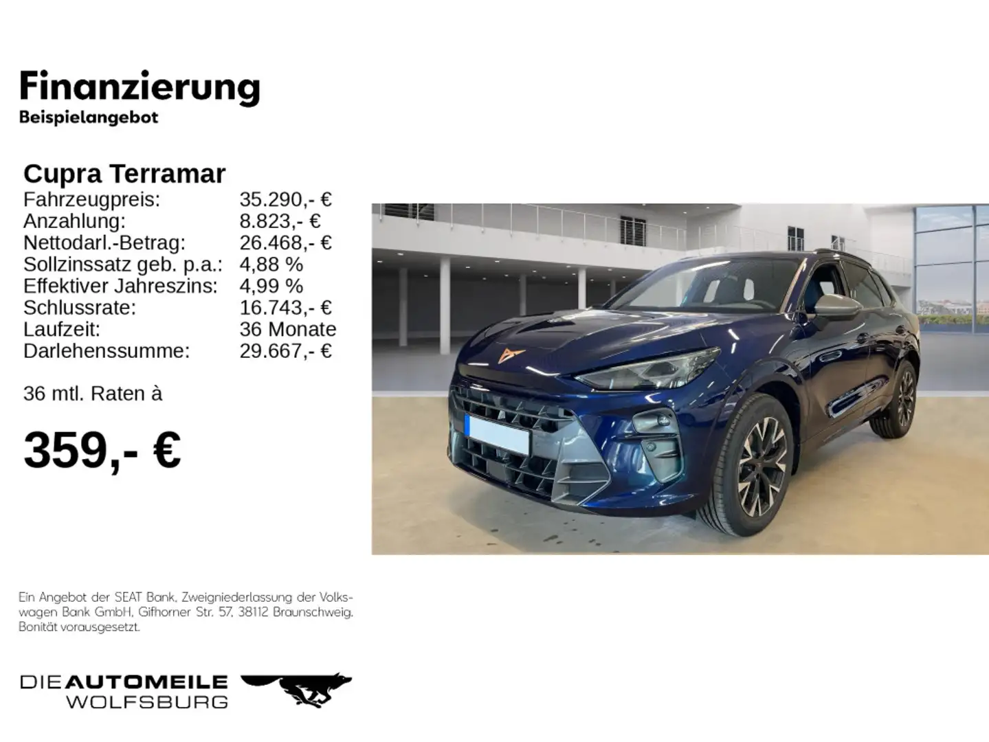 CUPRA Terramar 1.5 eTSI DSG LED/VIRTUAL/SITZHZ Blau - 2