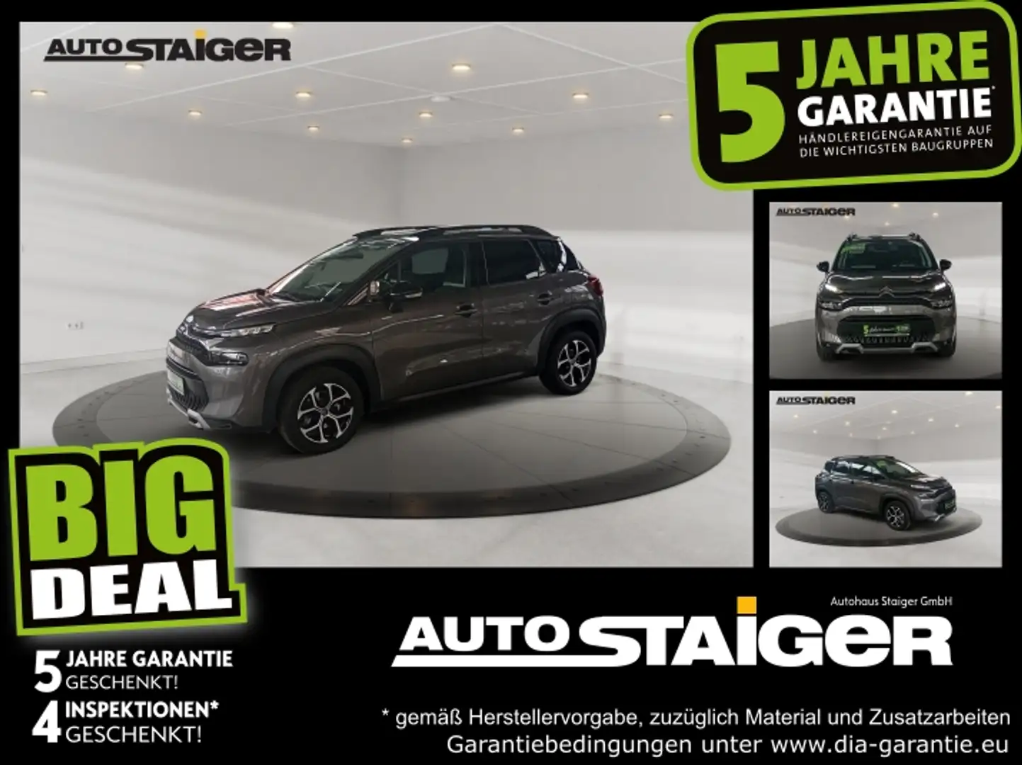 Citroen C3 Aircross 1.2 PureTech 130 Shine AHK+Navi+LM Gris - 1