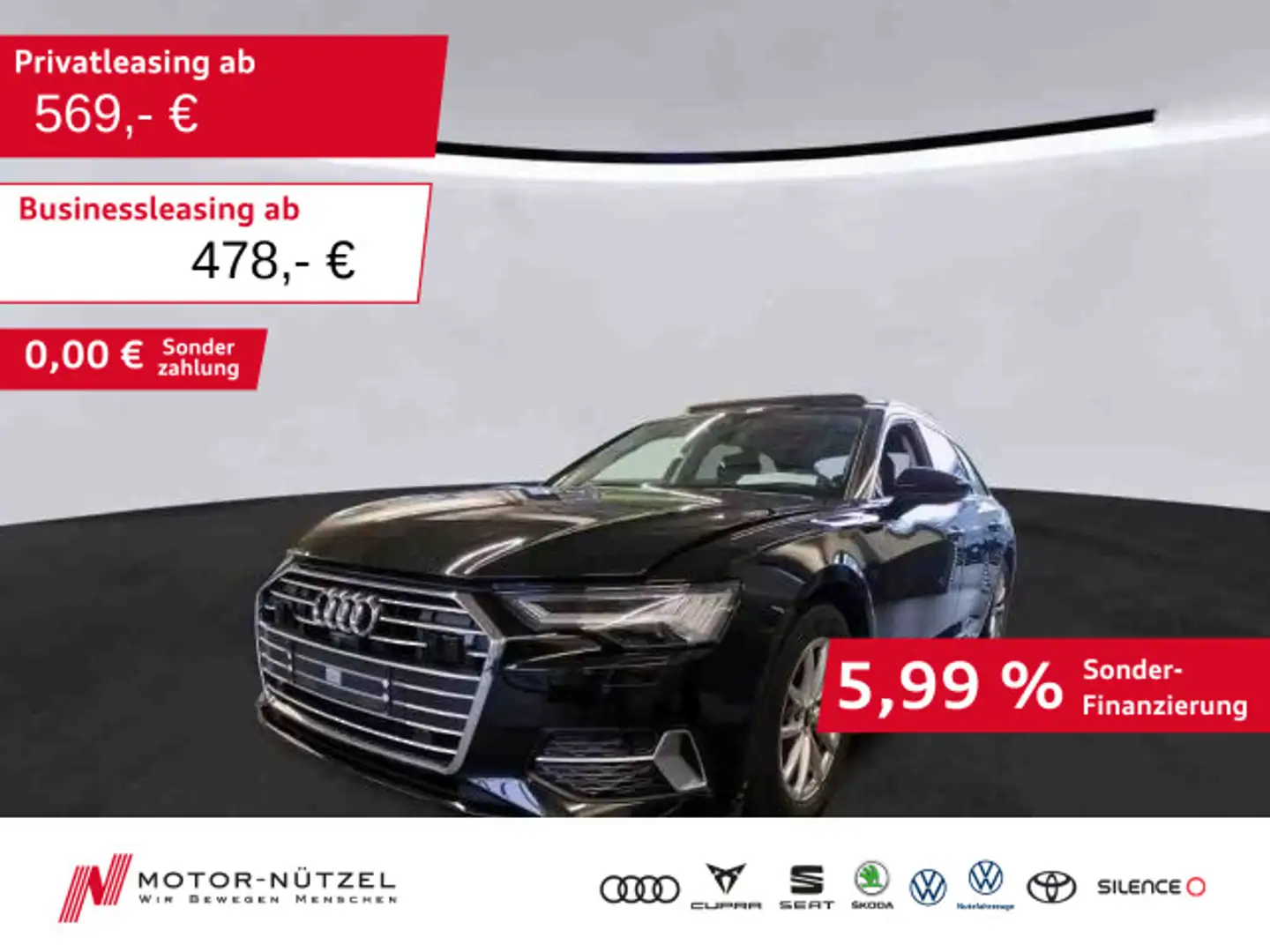 Audi A6 40 TDI SPORT 5JG+HD-MATRIX+PANO+B&O+TV Schwarz - 1