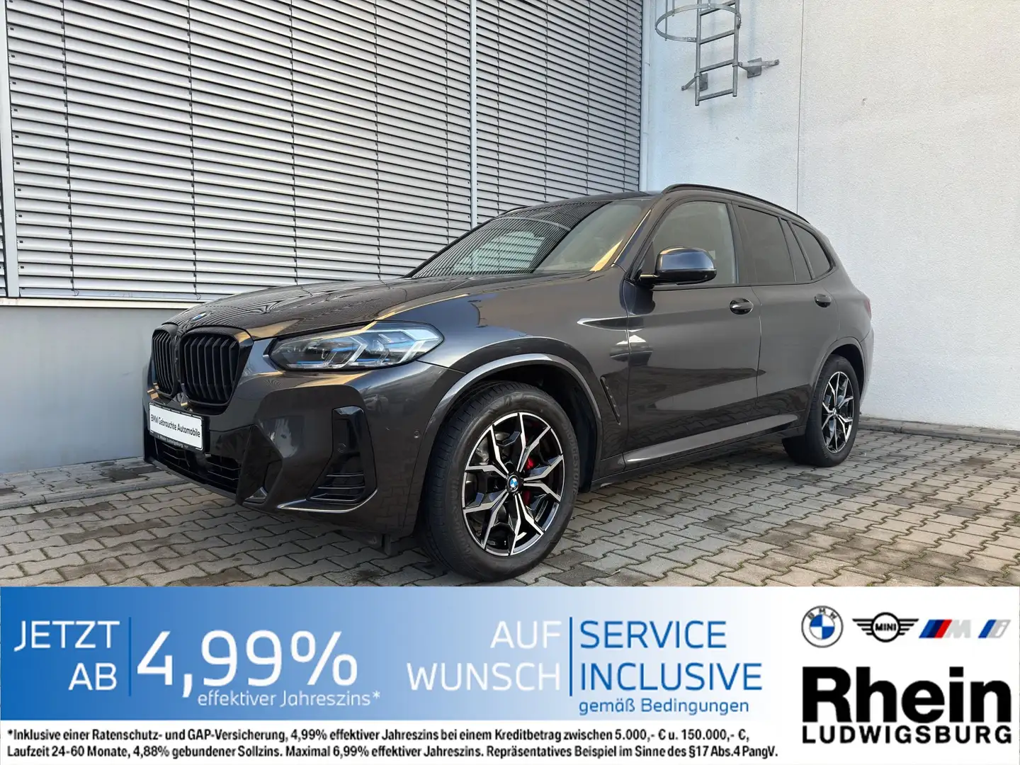 BMW X3 xDr30i M Sportpaket Laser HUD ParkAs+ Pano Grau - 1