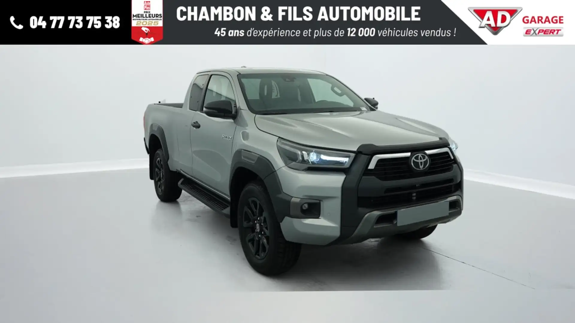 Toyota Hilux X-TRA CABINE CAB 4WD 2.8L 204 D-4D BVA INVINCIBLE Gris - 1