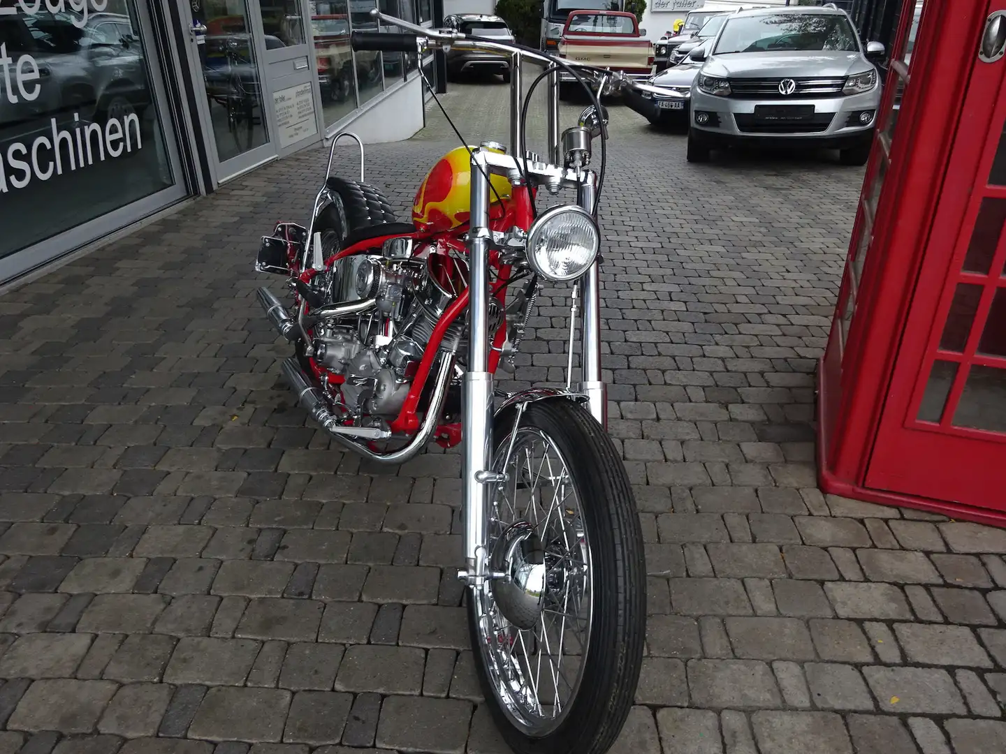 Harley-Davidson Panhead Panhead Billy Bike crvena - 2