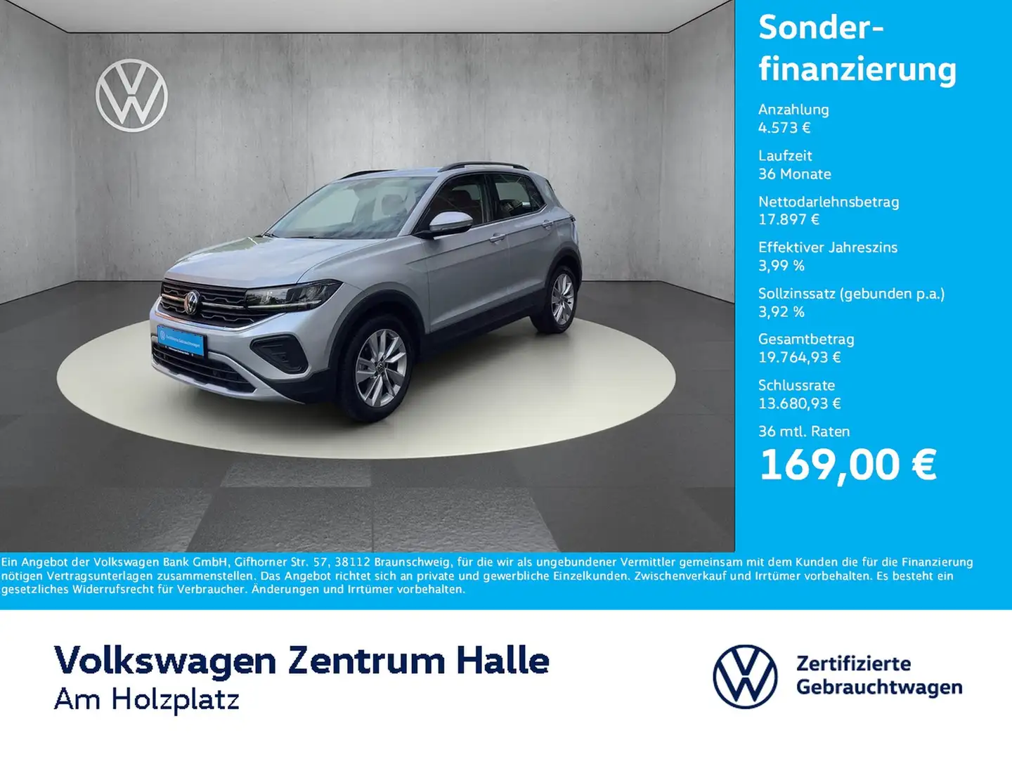 Volkswagen T-Cross 1.0 l TSI OPF Life Silber - 1