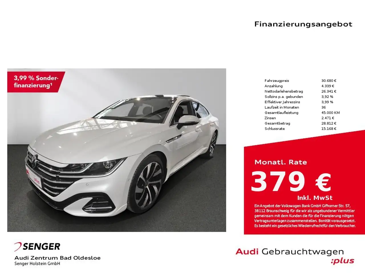 Volkswagen Arteon 2.0 TDI R-Line Navi Panorama Matrix DCC