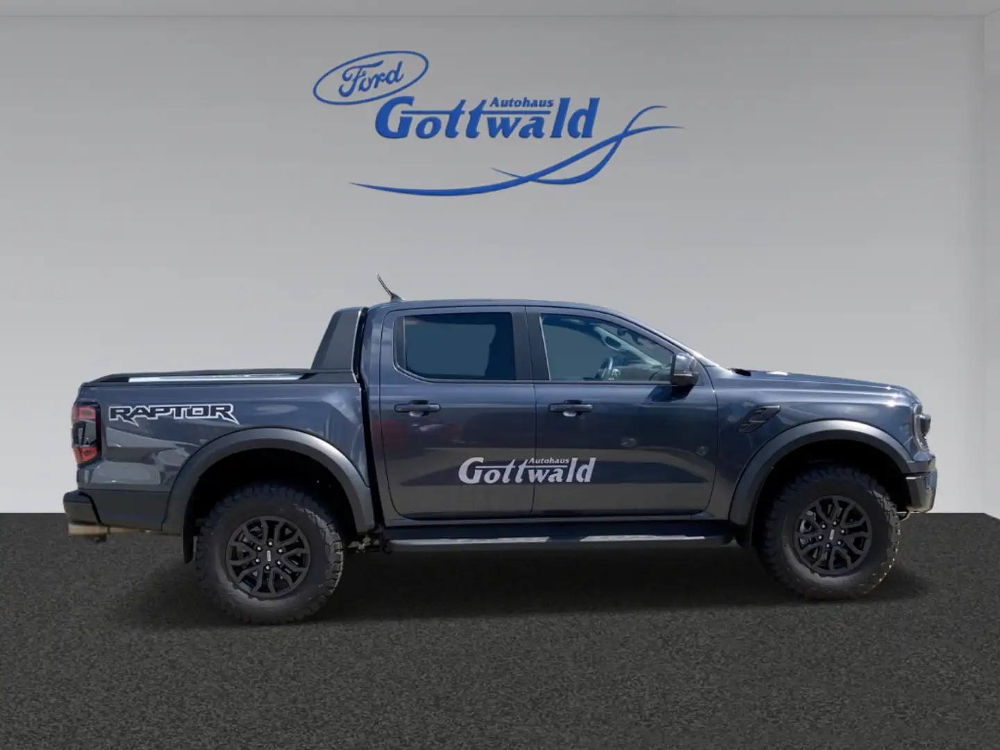 Ford Ranger Raptor e-4WD Doppelkabine V6 el. Rollo Grau - 2