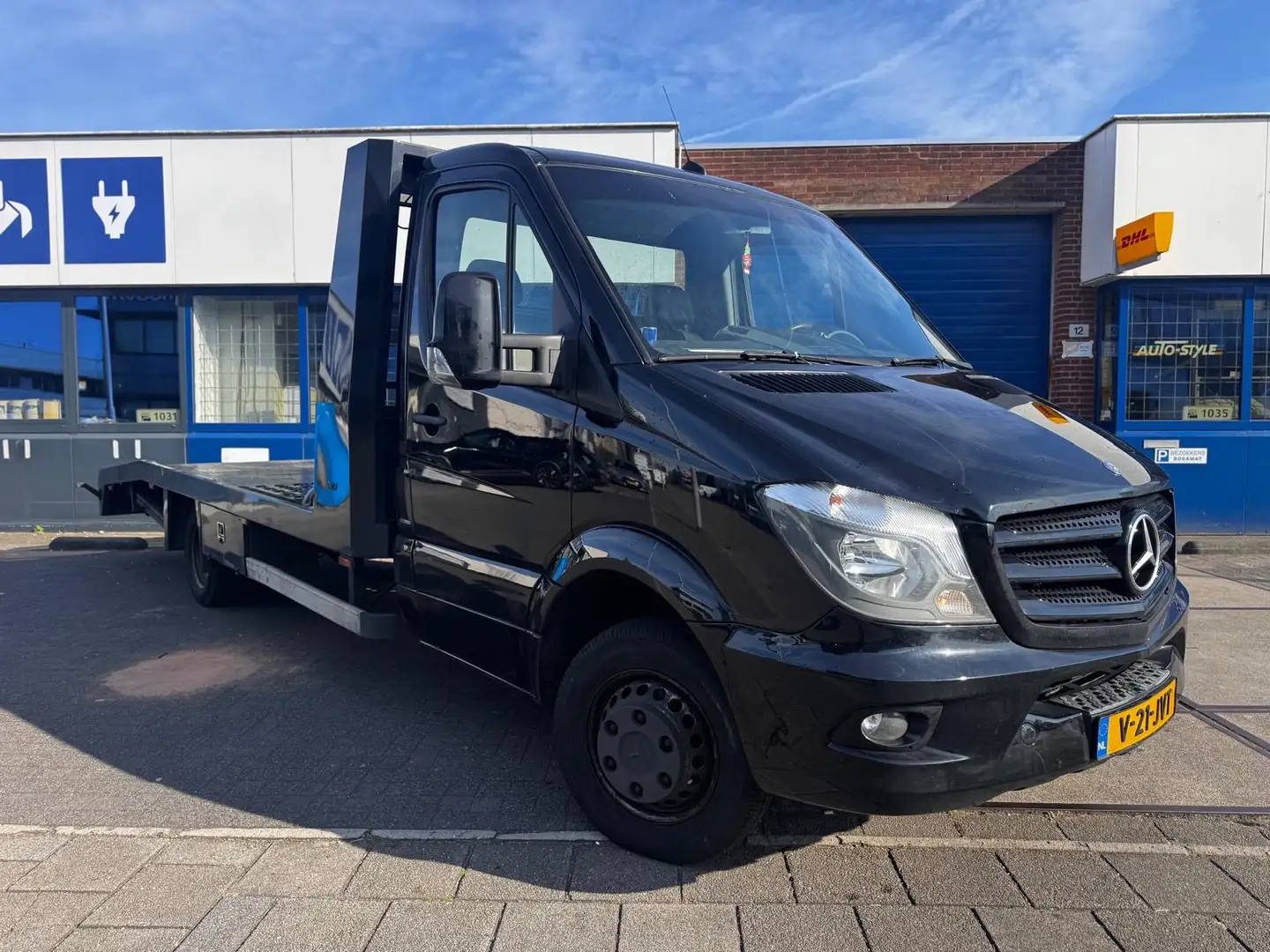 Mercedes-Benz Sprinter 519 3.0 Euro6 automaat oprijwagen Tijhof Zwart - 1