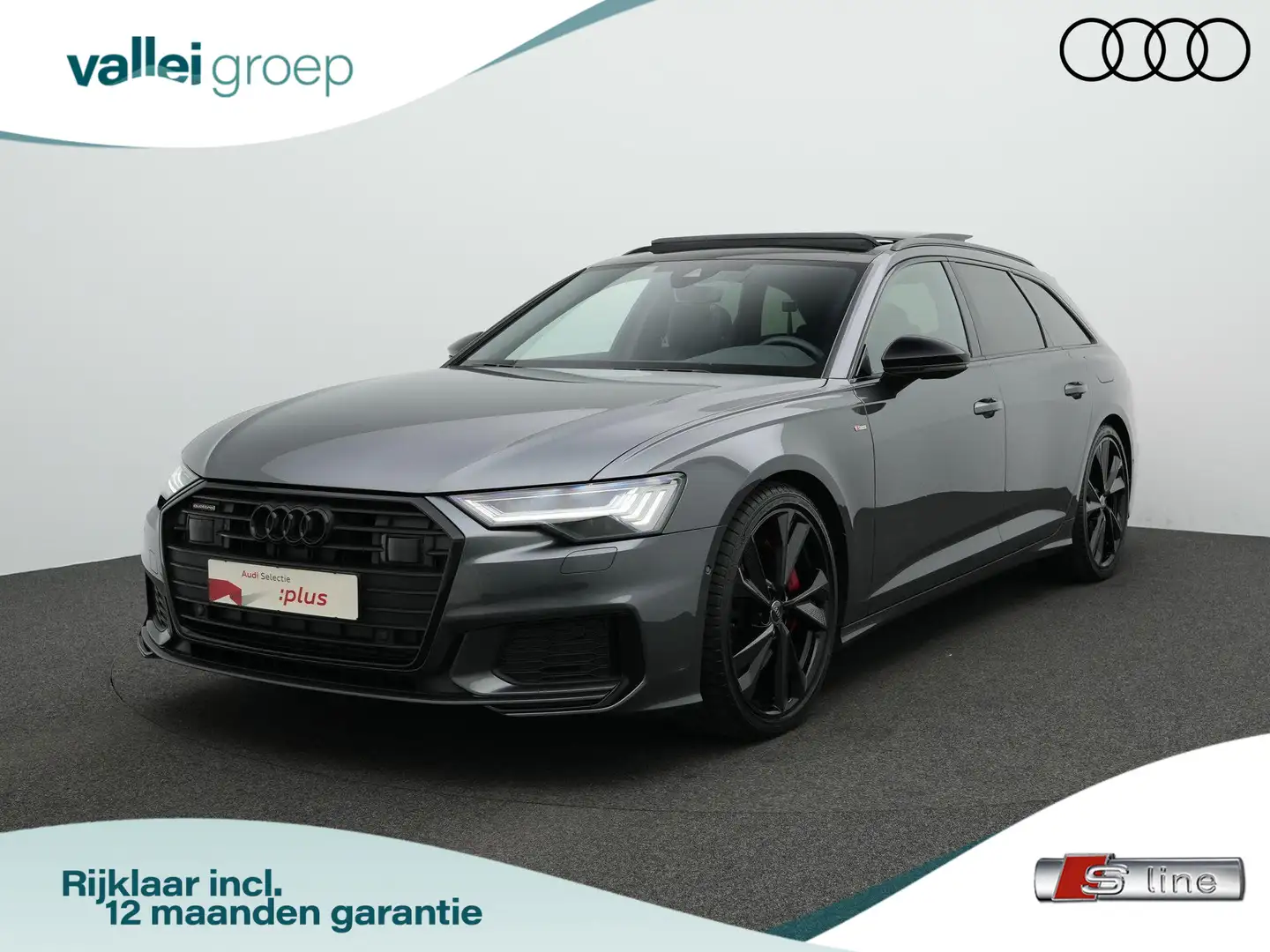 Audi A6 Avant 55 TFSI e 367 pk S-tronic quattro Pro Line S Grijs - 1