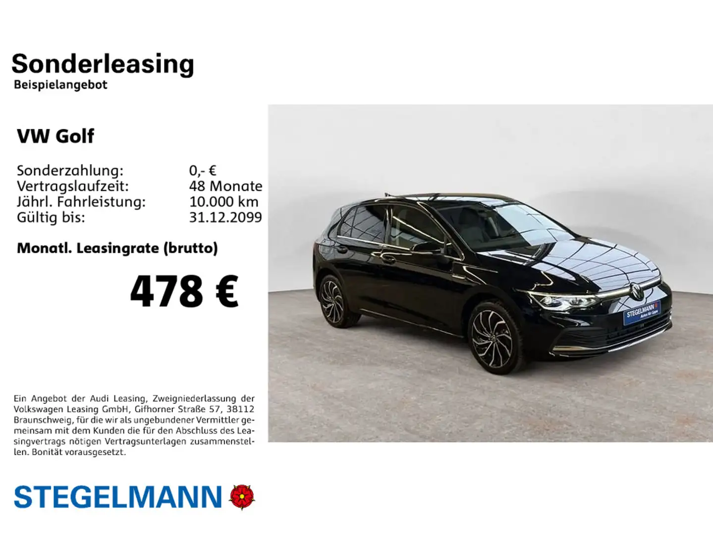 Volkswagen Golf VIII 2.0 TDI DSG Style Schwarz - 2