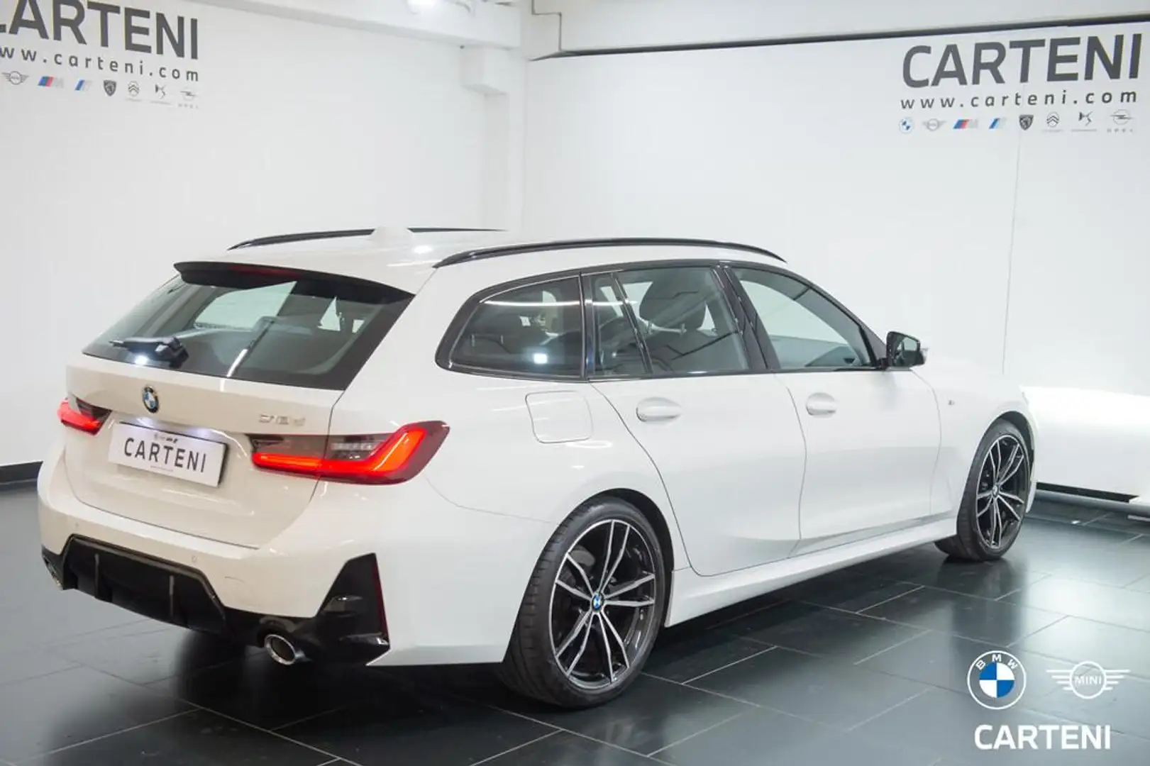 BMW 318 d Touring mhev 48V Msport auto Blanco - 2