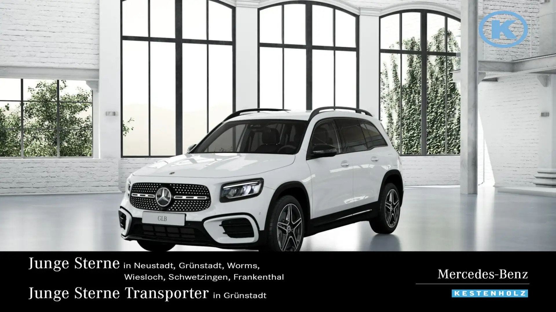 Mercedes-Benz GLB 220 GLB 220 d 4M AMG+NIGHT+STHZ+AHK+KAM+SOUND+EASYP Weiß - 1