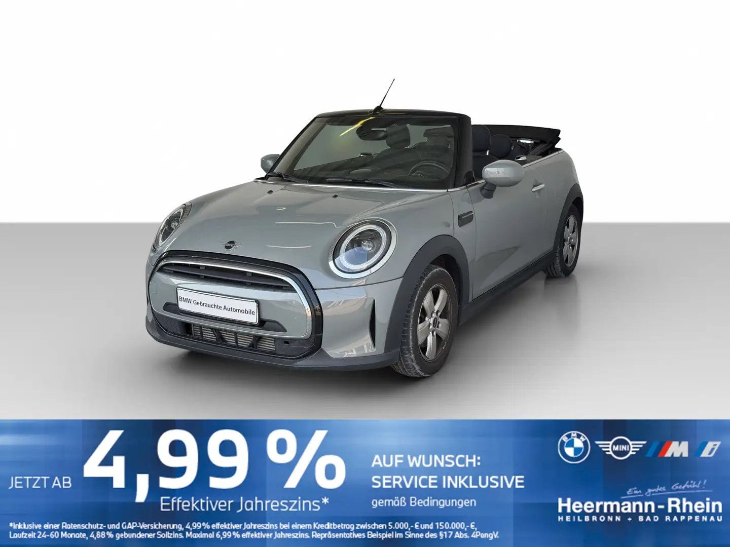 MINI Cooper Cabrio Aut. Klimaaut.Apple.LED.PDC.SHZ. Grau - 2