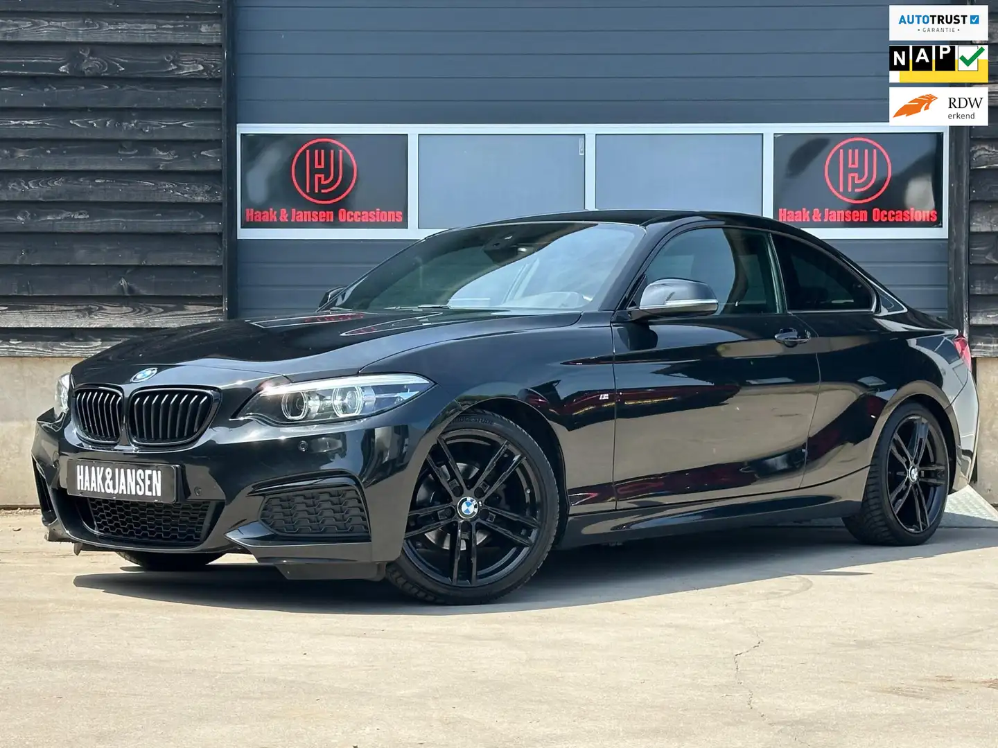 BMW 218 2-serie Coupé 218i High Executive M pakket Alcanta Zwart - 1