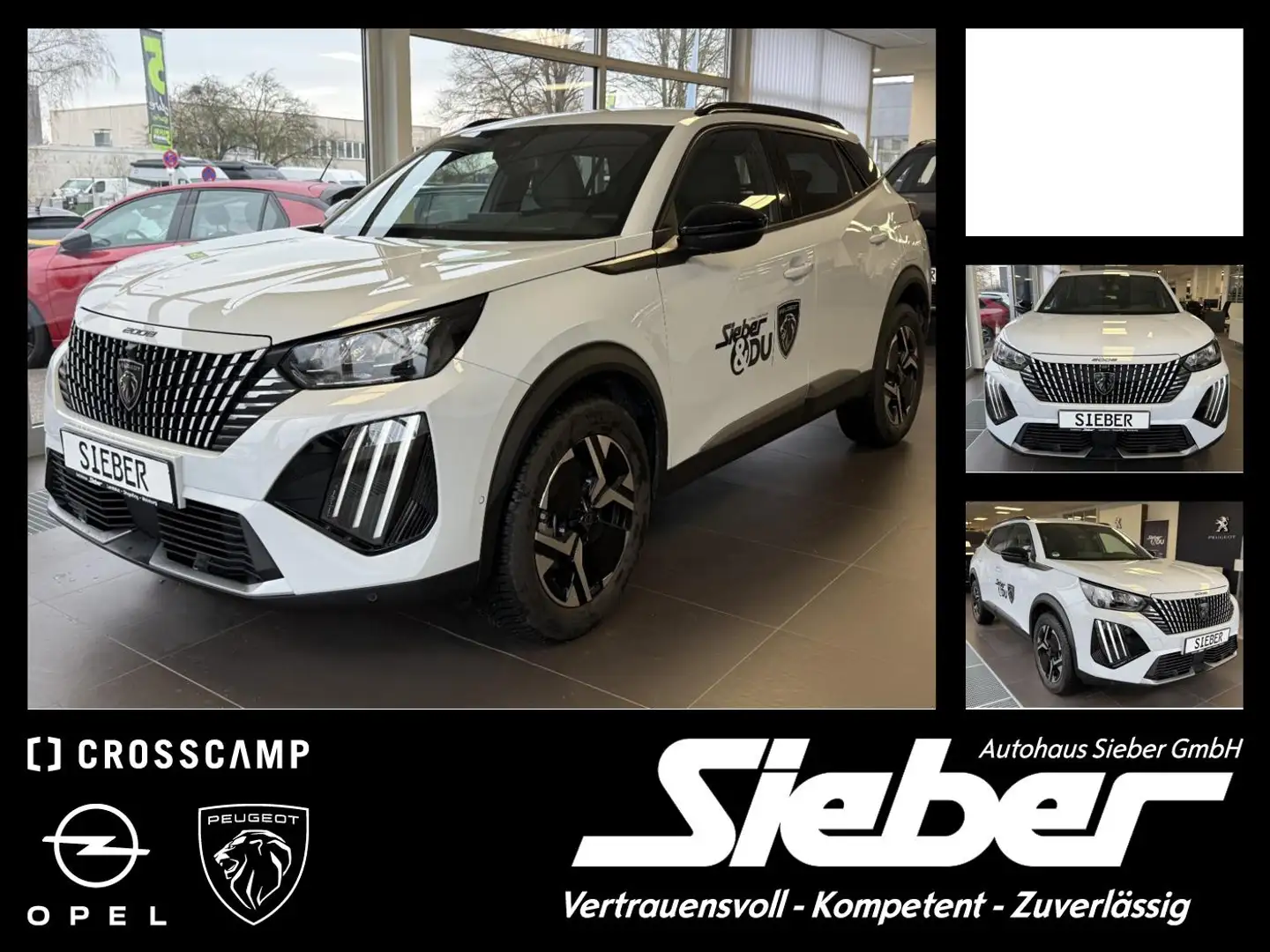 Peugeot 2008 1.2 136 Allure ACC*CarPlay*Kamera*DAB Weiß - 1