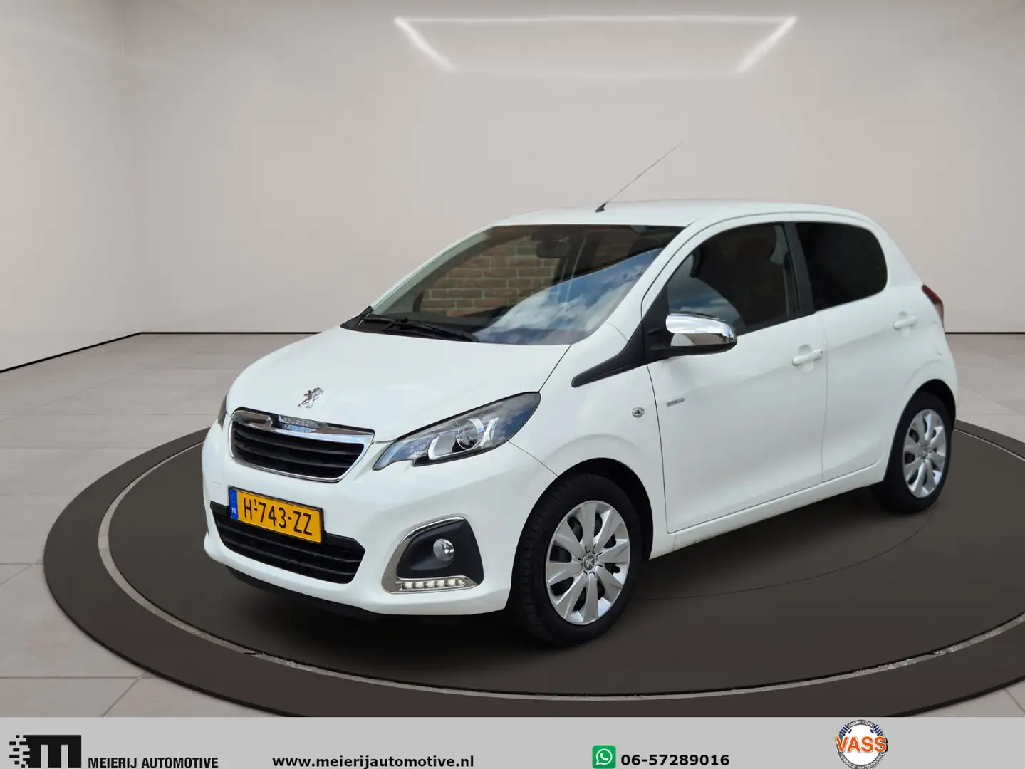 Peugeot 108 1.0 e-VTi Style met Airco / cruisecontrol / blueto Blanc - 1