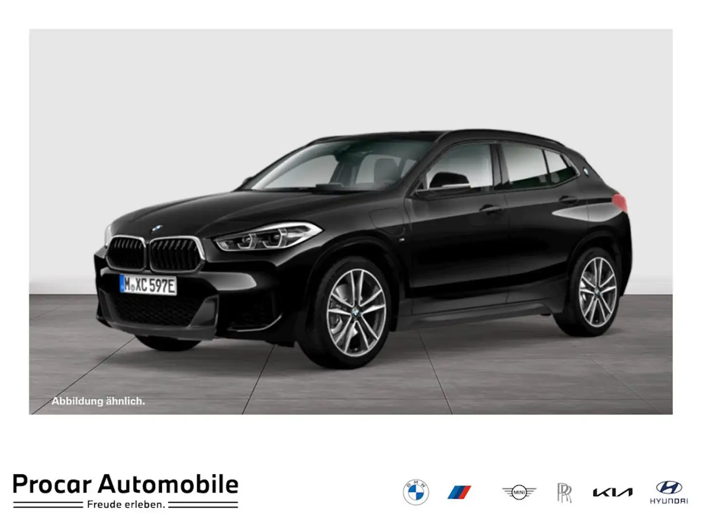 BMW X2 xDrive25e A M Sport HUD PANO RFK NAVI LED LM Schwarz - 1