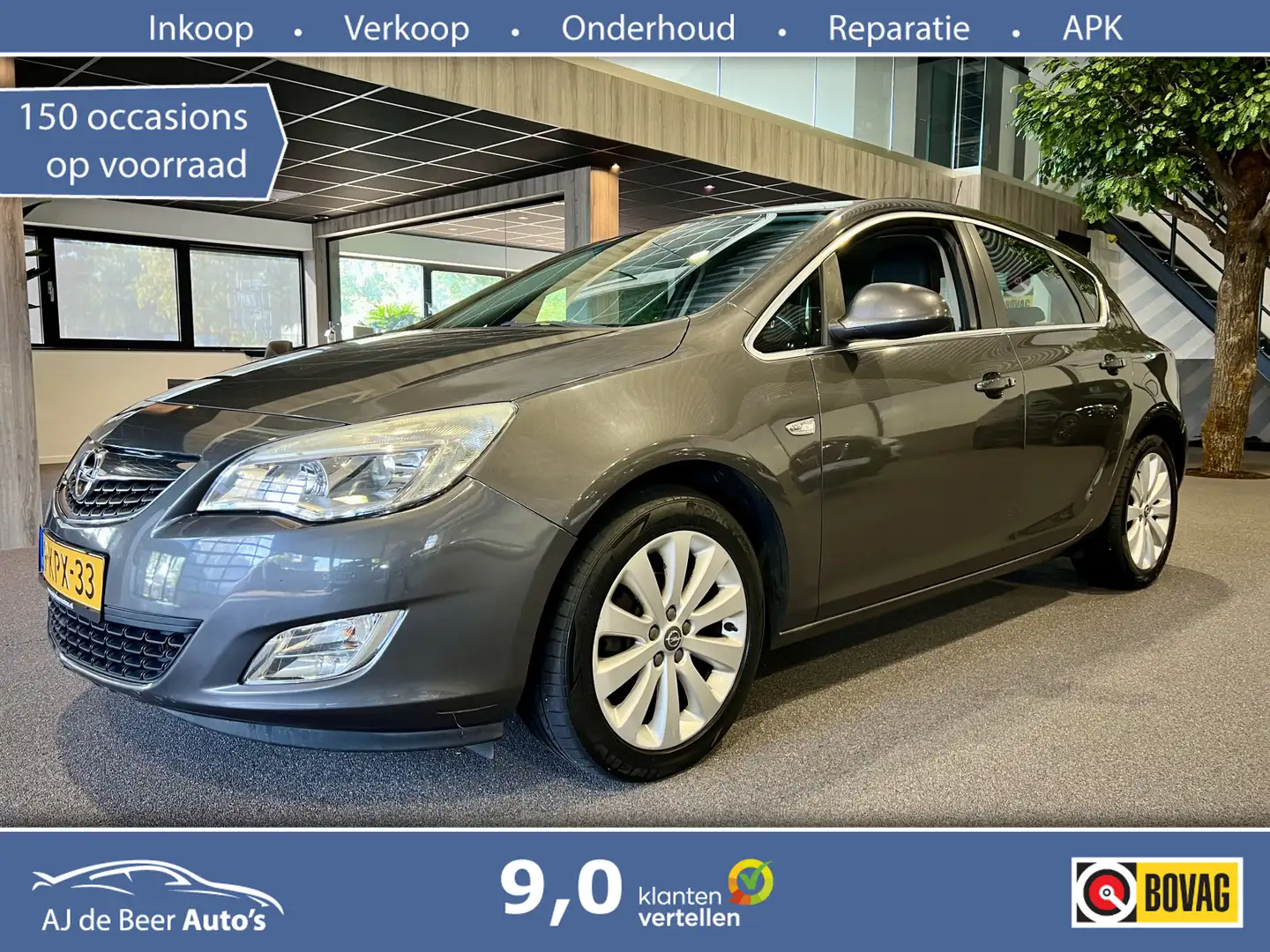 Opel Astra 1.4 Turbo Sport Half leder | Airco | Cruise | Trek Grijs - 1