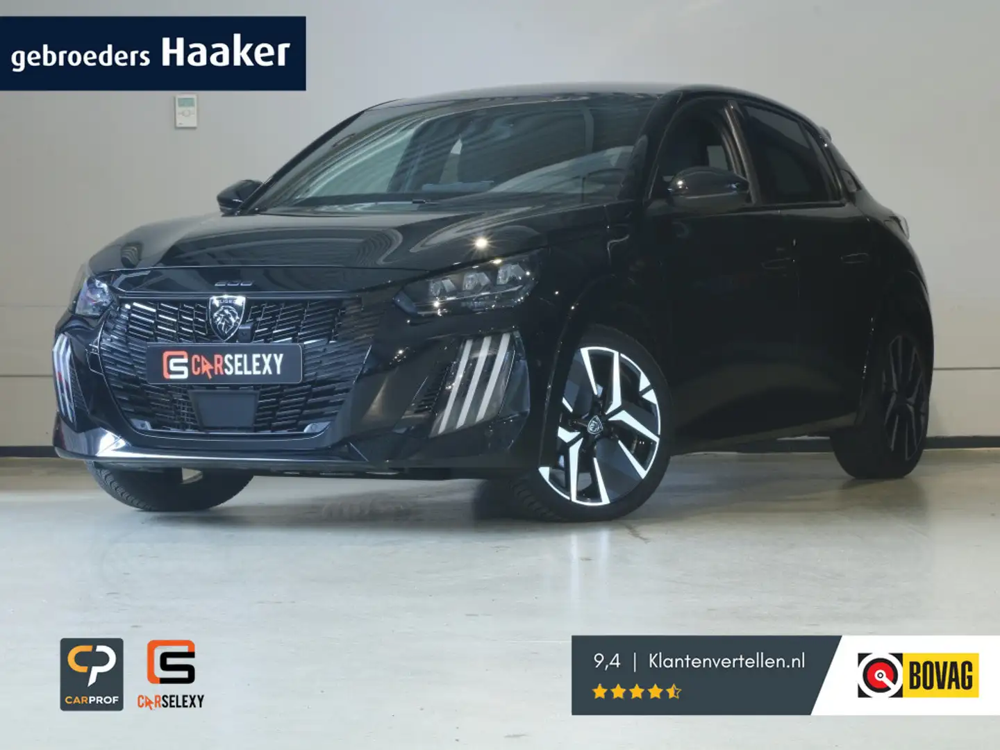 Peugeot 208 Hybrid e-DCS6 GT * Zorgeloos rijden, zonder extra Noir - 1