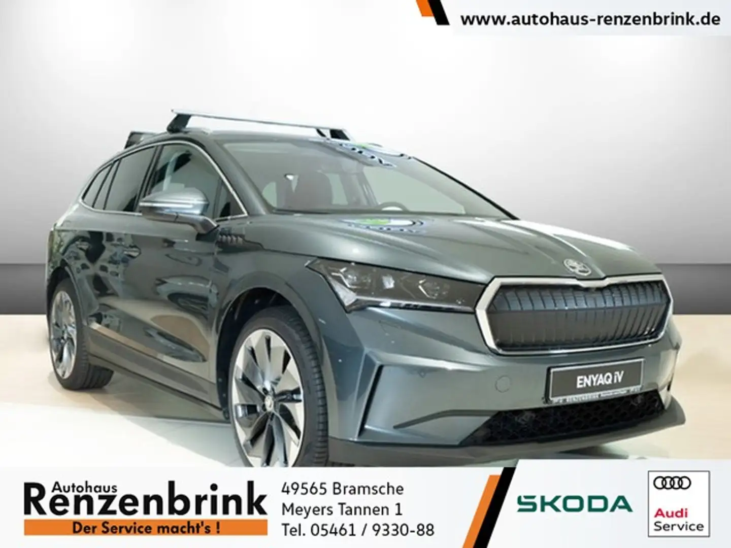 Skoda Enyaq 80 Suite NAVI, MATRIX, AHK, uvm. Grau - 1