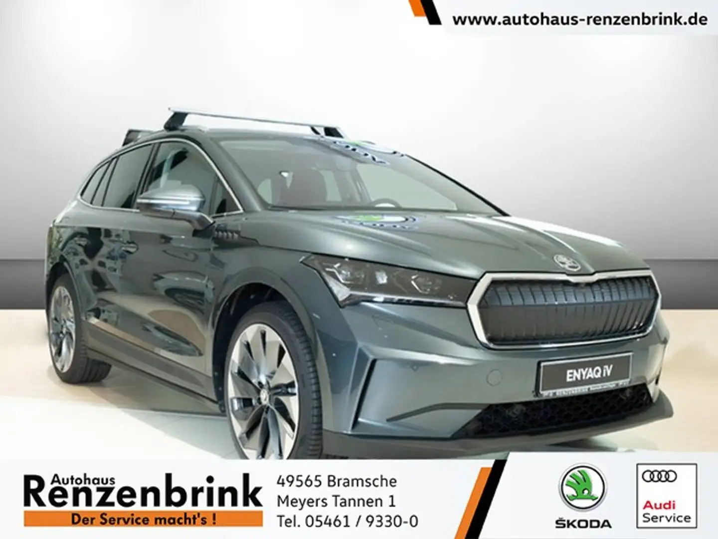 Skoda Enyaq 80 Suite NAVI, MATRIX, AHK, uvm. Grau - 1