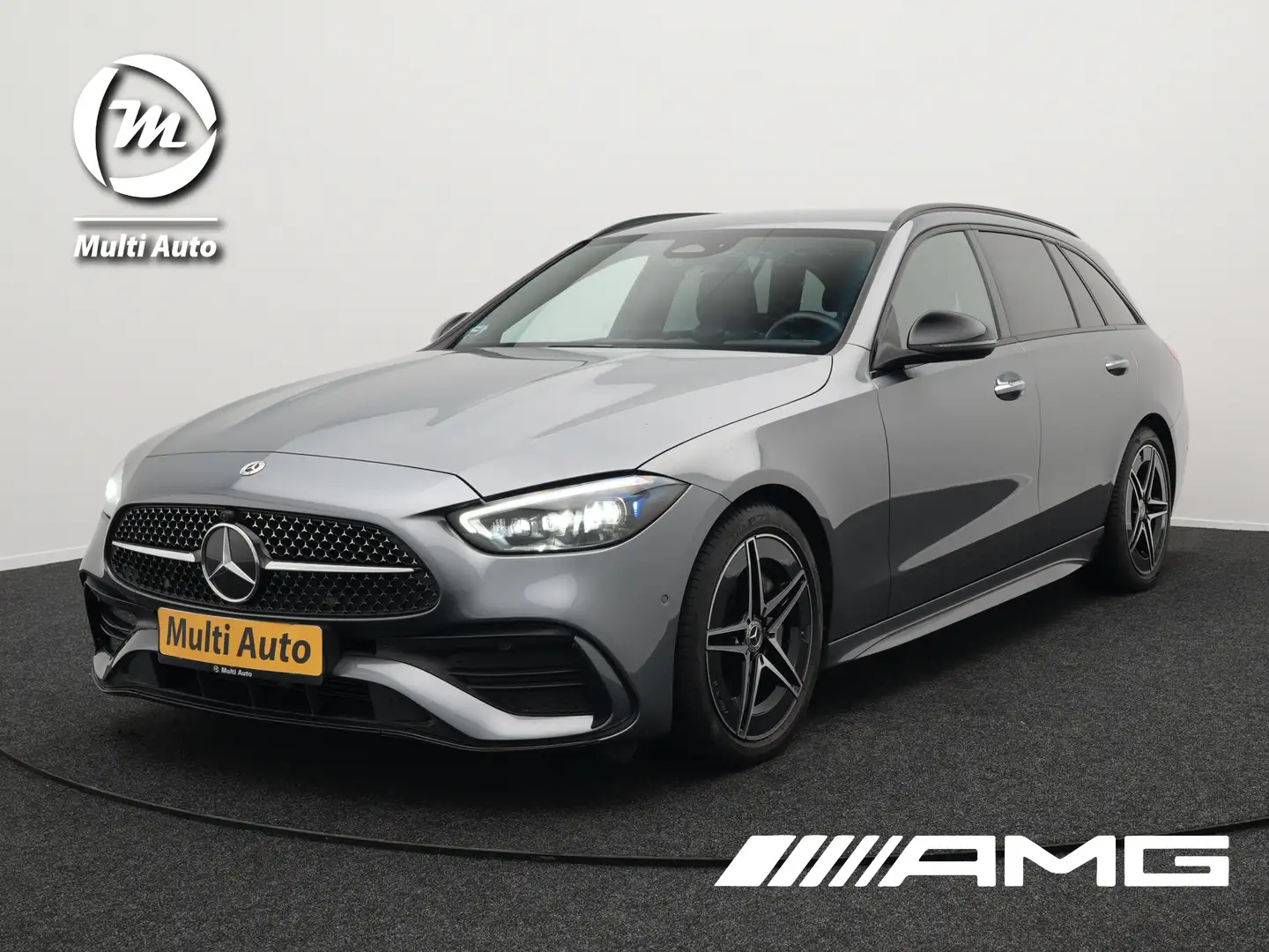 Mercedes-Benz C 180 Estate AMG 9G-Tronic Nieuw Model | Adaptive Cruise Grijs - 1