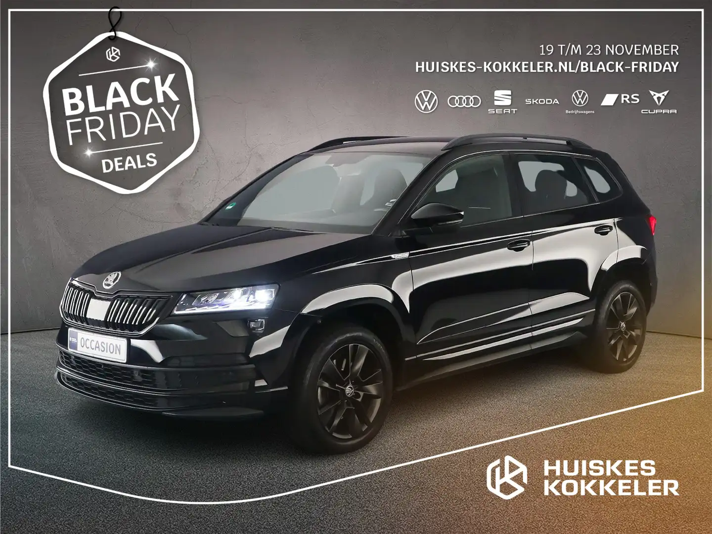 Skoda Karoq Sportline Business 1.5 TSI 150pk Trekhaak, Achteru Zwart - 1
