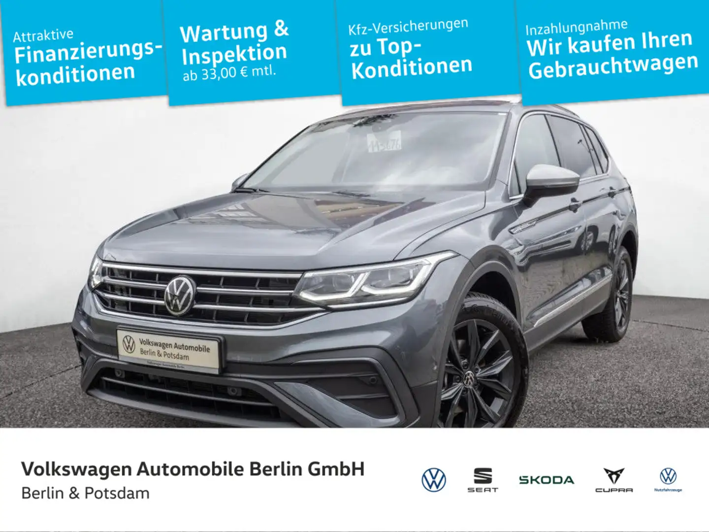 Volkswagen Tiguan Allspace 1.5 TSI DSG Move Navi Stdhz AHK Grau - 1
