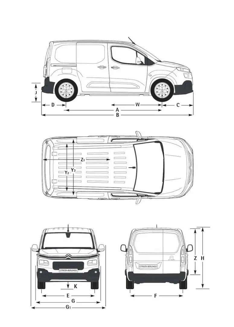 Citroen Berlingo Kasten Club M/L1 Weiß - 1