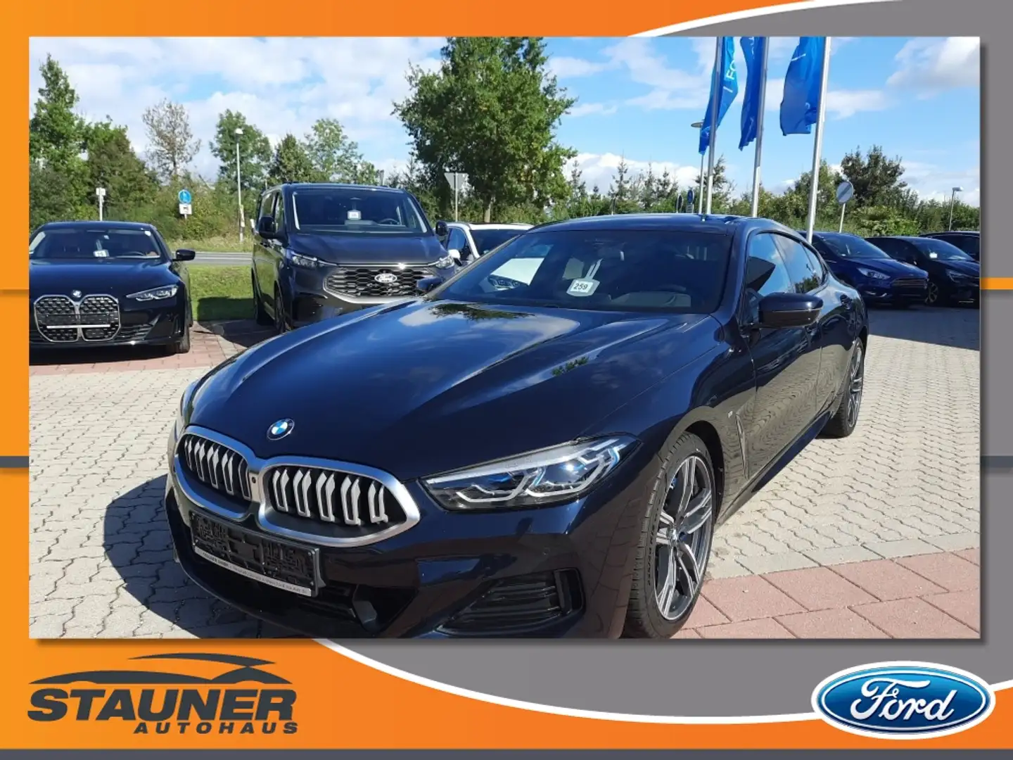 BMW 840 i Gran Coupe LASER HuD h/k Sitzklima Memory Schwarz - 1