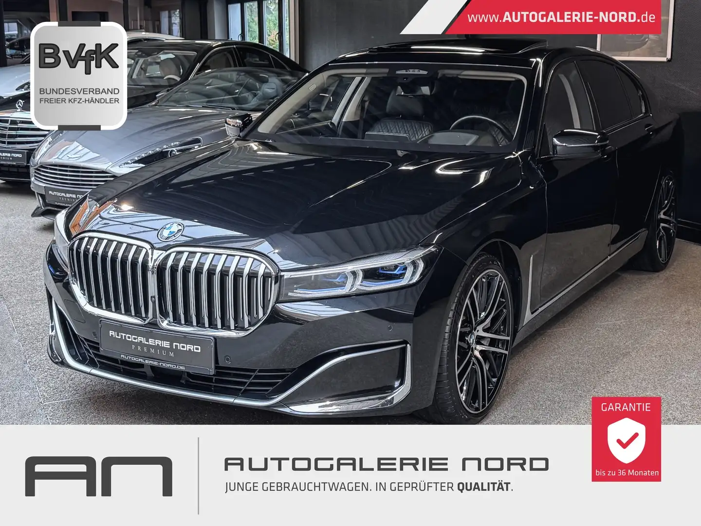 BMW 750 i xDrive Laser+TV+HeadUp+InnoPaket Schwarz - 1