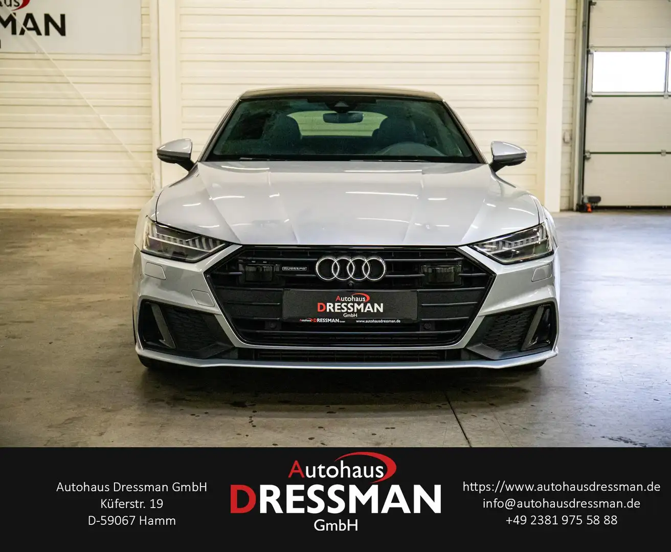Audi A7 50 TDI quattro S line PANO MATRIX LUFT B&O srebrna - 2