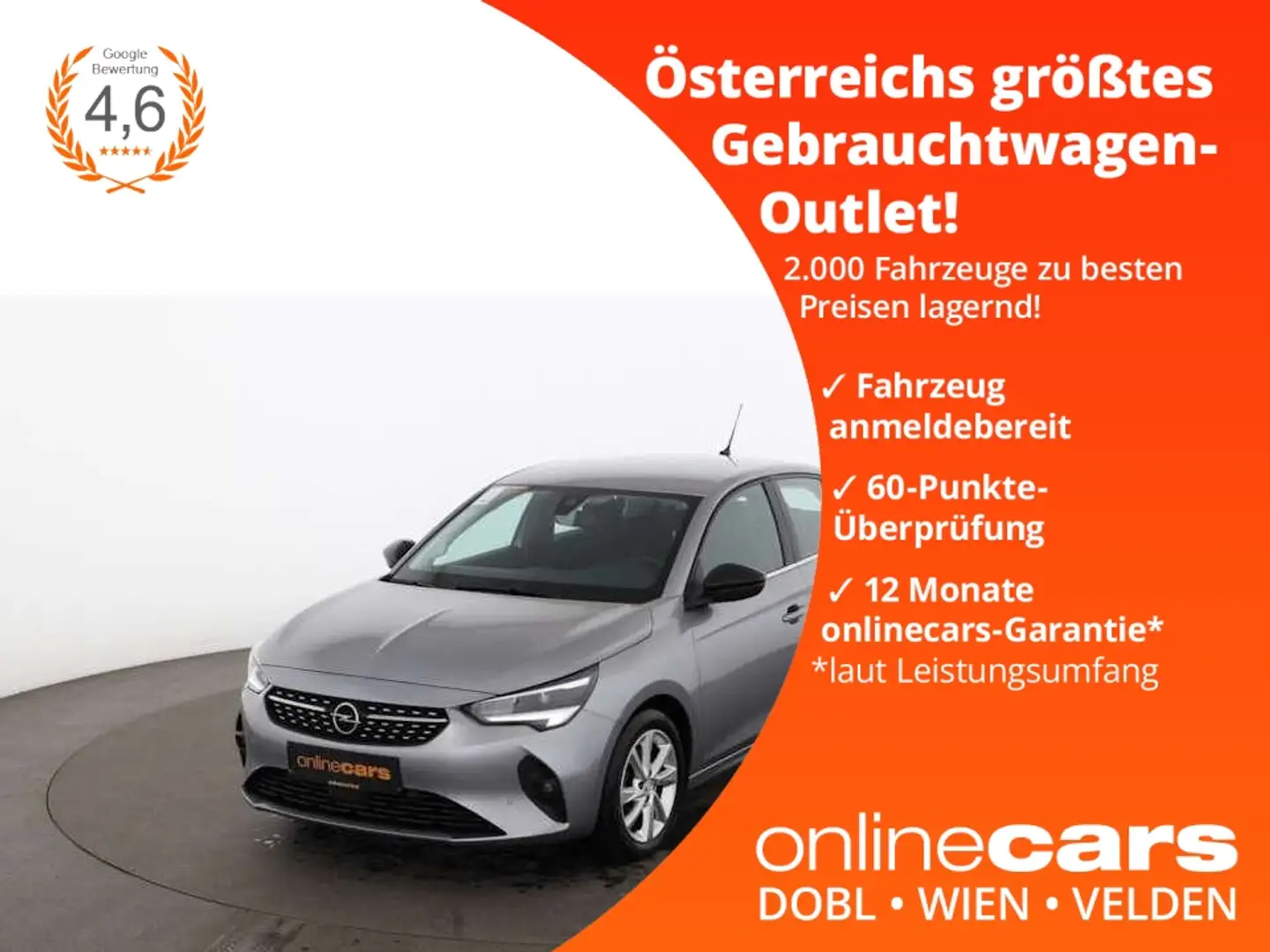 Opel Corsa 1.5 Diesel Elegance LED NAVI R-CAM ASSIST Grau - 1