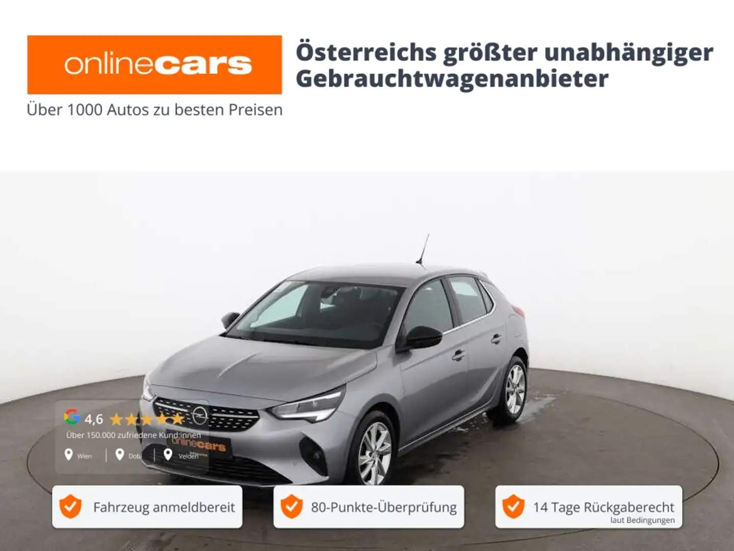 Opel Corsa 1.5 Diesel Elegance LED NAVI R-CAM ASSIST Grau - 1