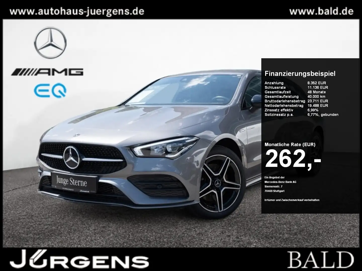 Mercedes-Benz CLA 250 e SB AMG-Sport/LED/Cam/Night/AHK/EASY-P Šedá - 1