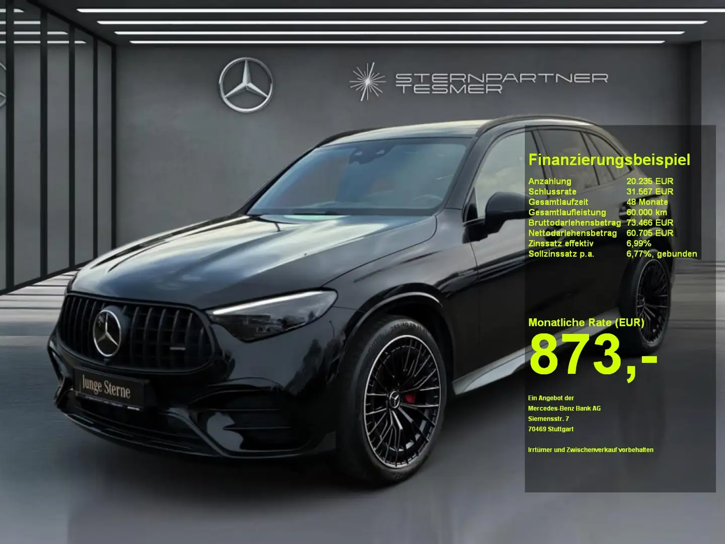 Mercedes-Benz GLC 43 AMG AMG GLC 43 4M AMG HUD Night AHK Distr. Standh. Fekete - 1