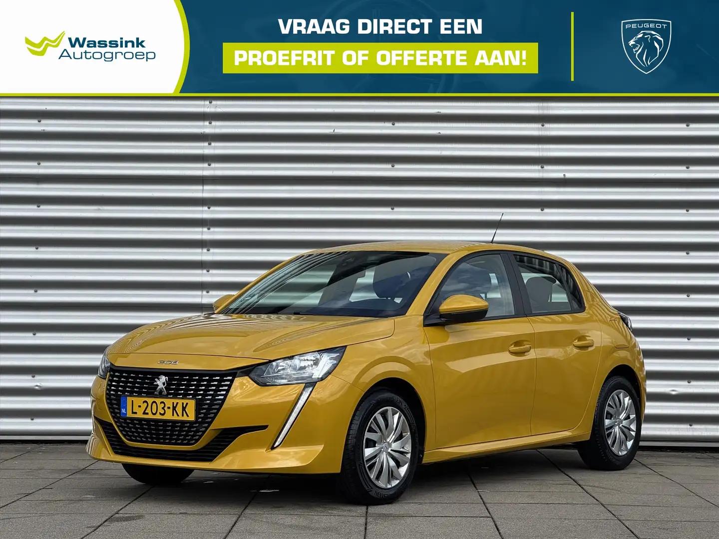 Peugeot 208 1.2 75pk Like | Cruise Control | Airco | Navigatie Geel - 1
