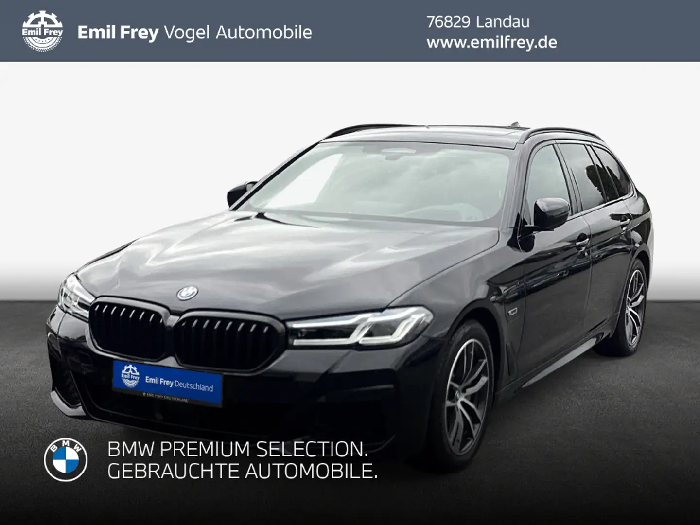 BMW 530 e Touring Aut. Laser Head-Up HiFi Pano Schwarz - 1