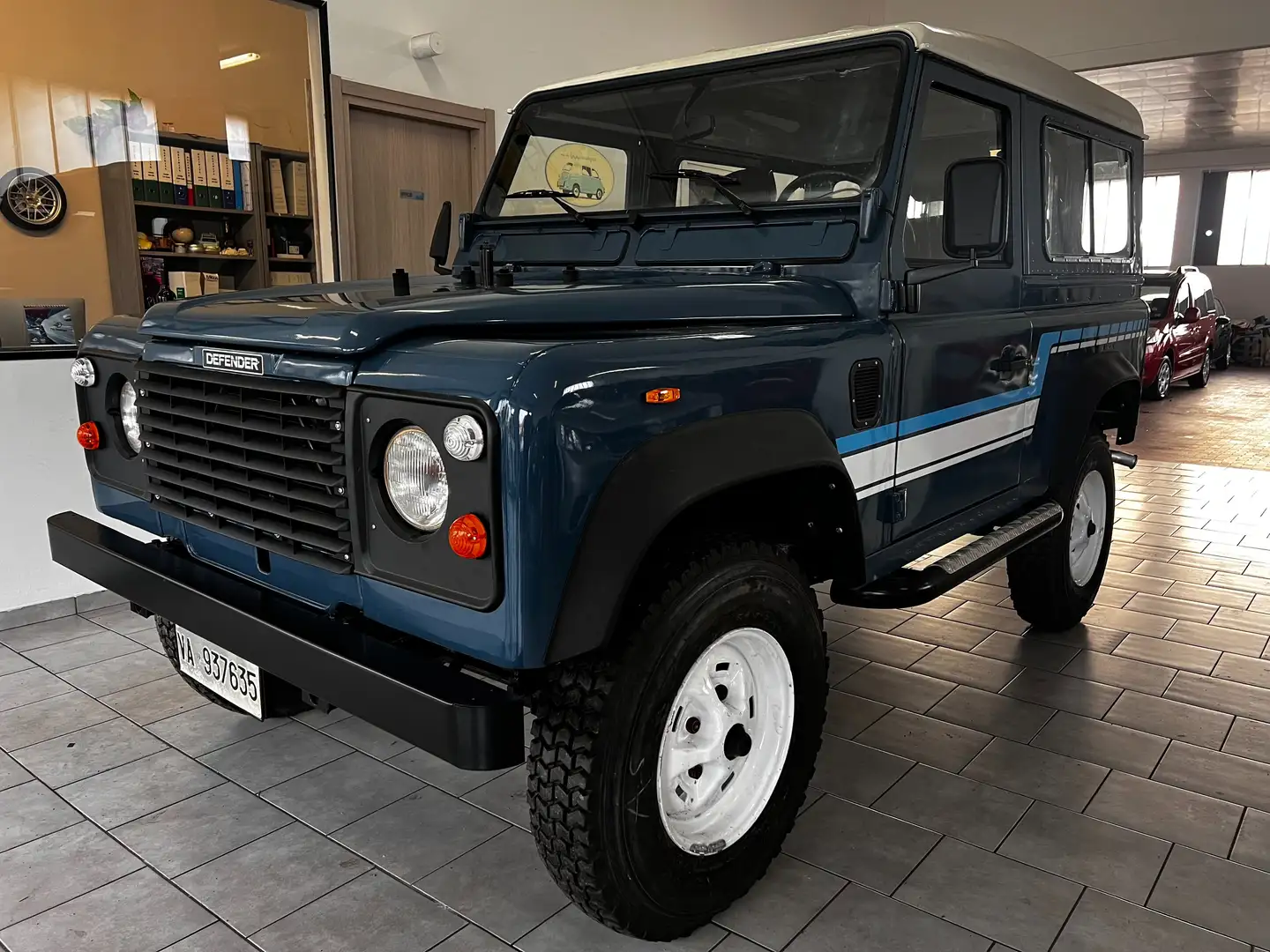 Land Rover Defender 90 2.5 td Hard Top Bleu - 1