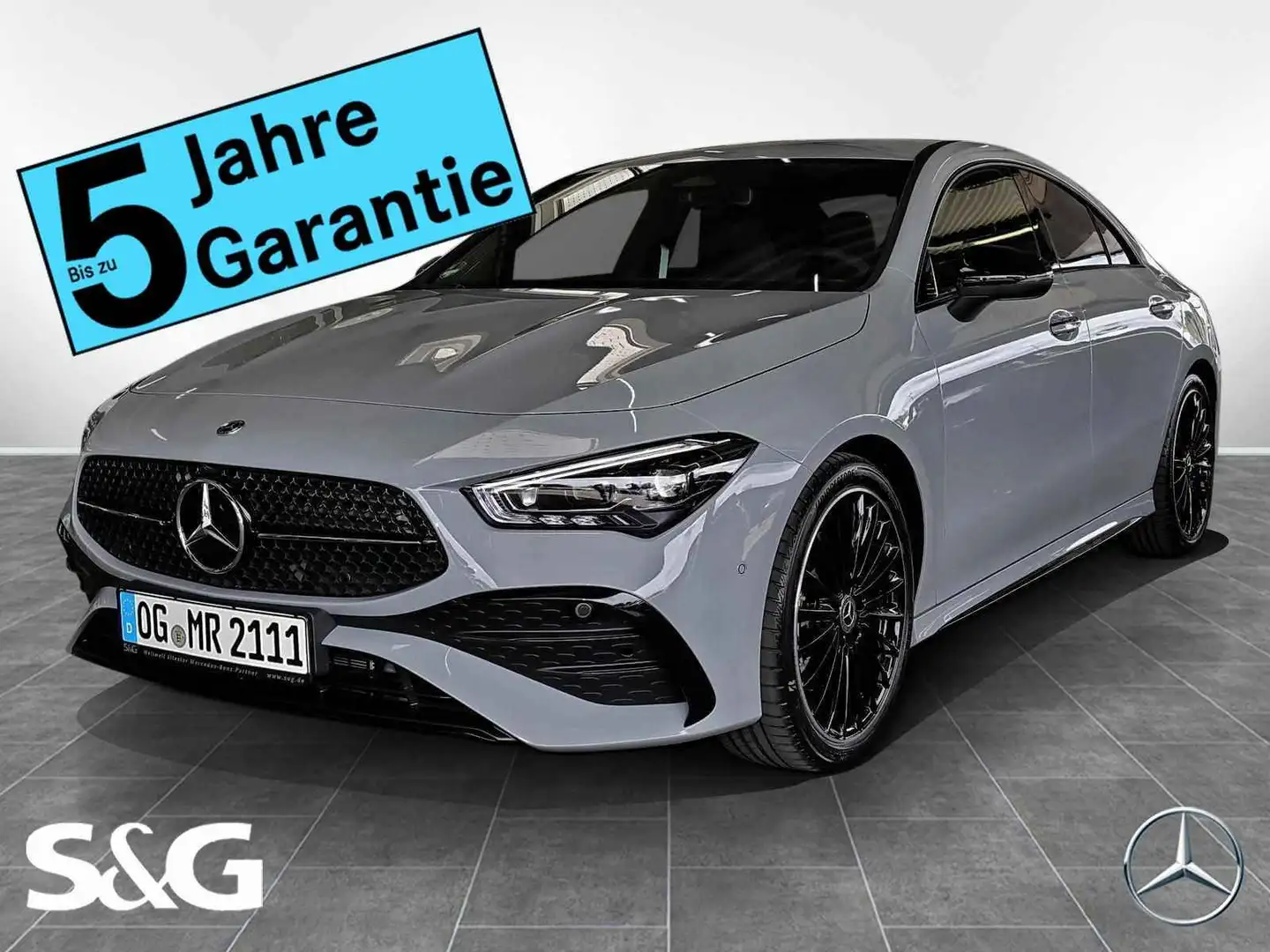 Mercedes-Benz CLA 200 Coupé AMG MBUX+RüKam+M-LED+AHK+Standhzg Grau - 1