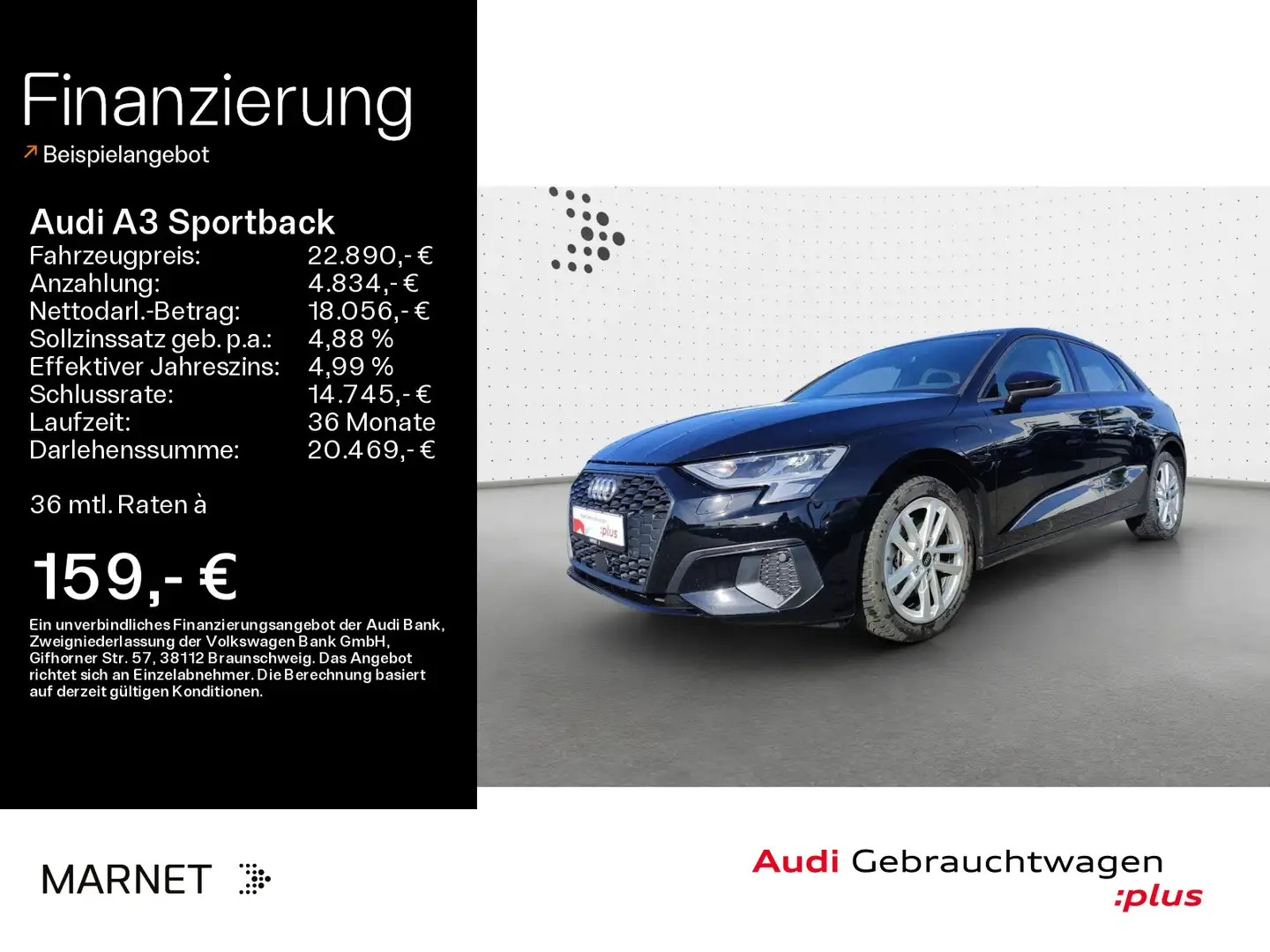 Audi A3 40 TFSI e*Navi*Alu*PDC*Virtual Cock Zwart - 1
