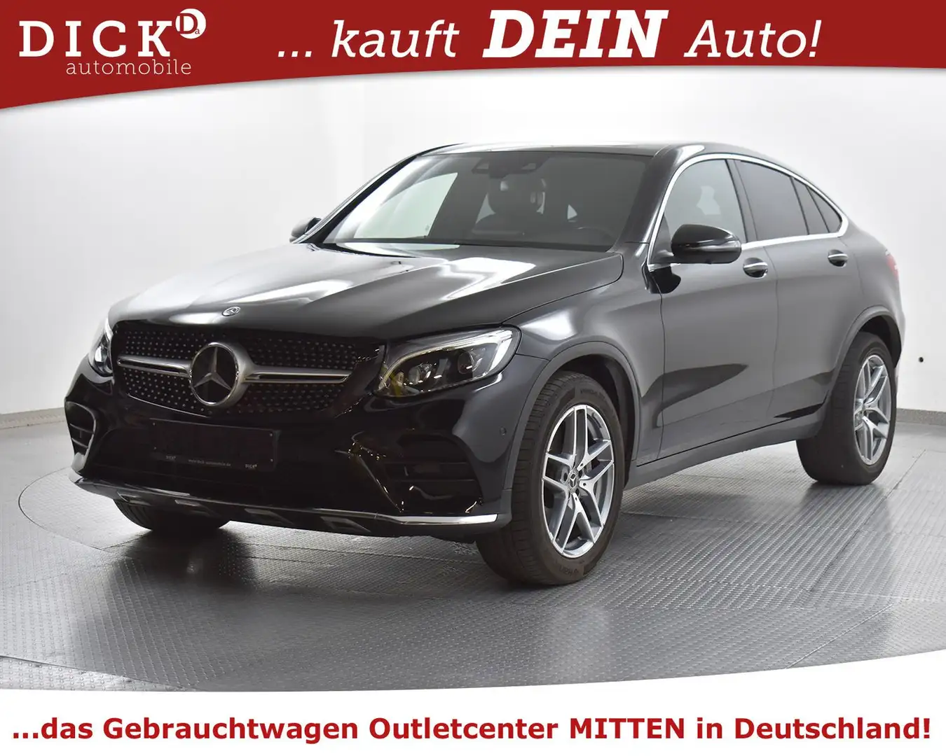 Mercedes-Benz GLC 250 d Coupe 2X AMG Line COMAND+MEMO+360+BURM+ Schwarz - 2