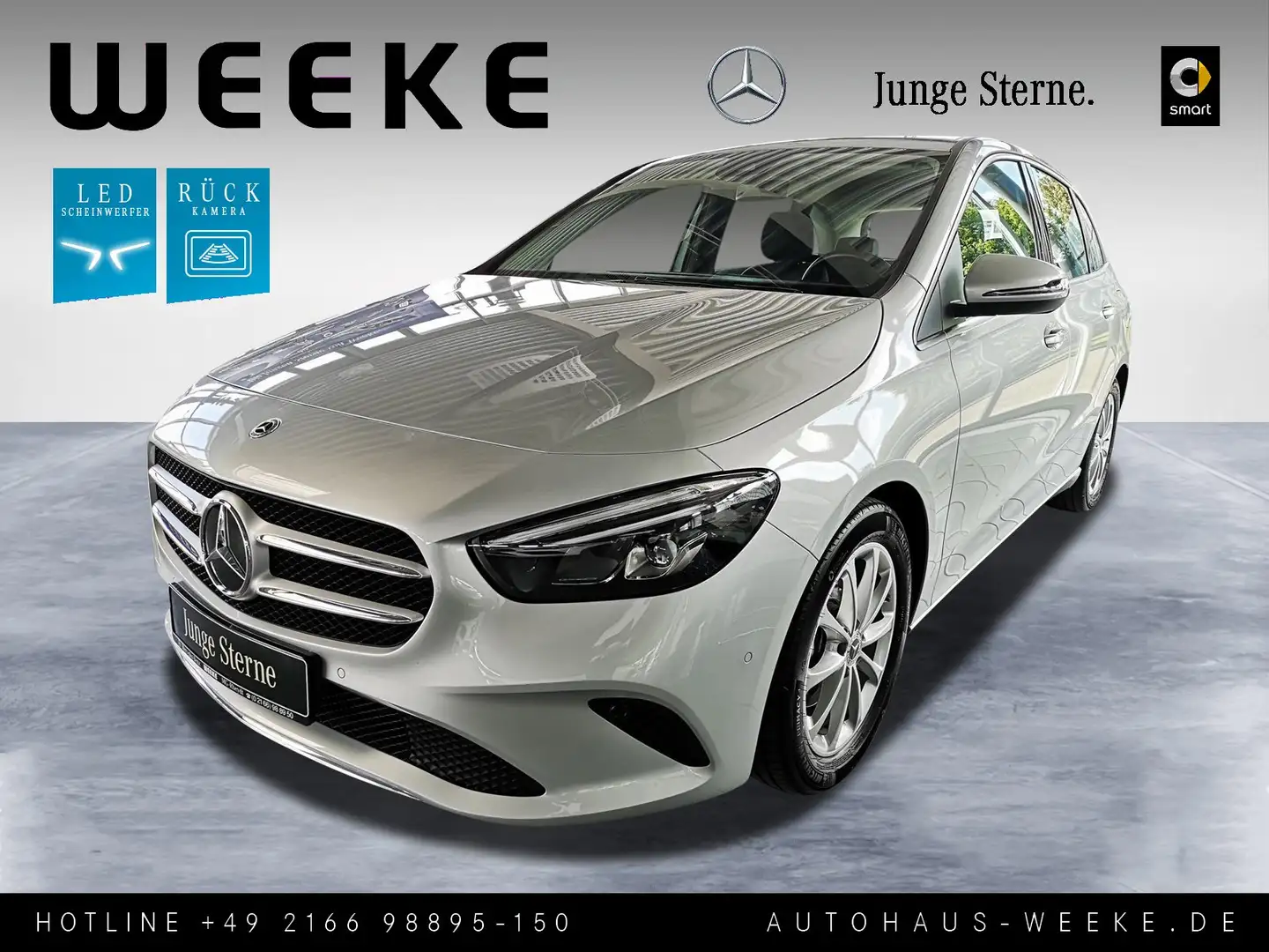 Mercedes-Benz B 200 Progressive AUTOM+RÜCKFAHRKAM+SPIEGELPAKET Silver - 1