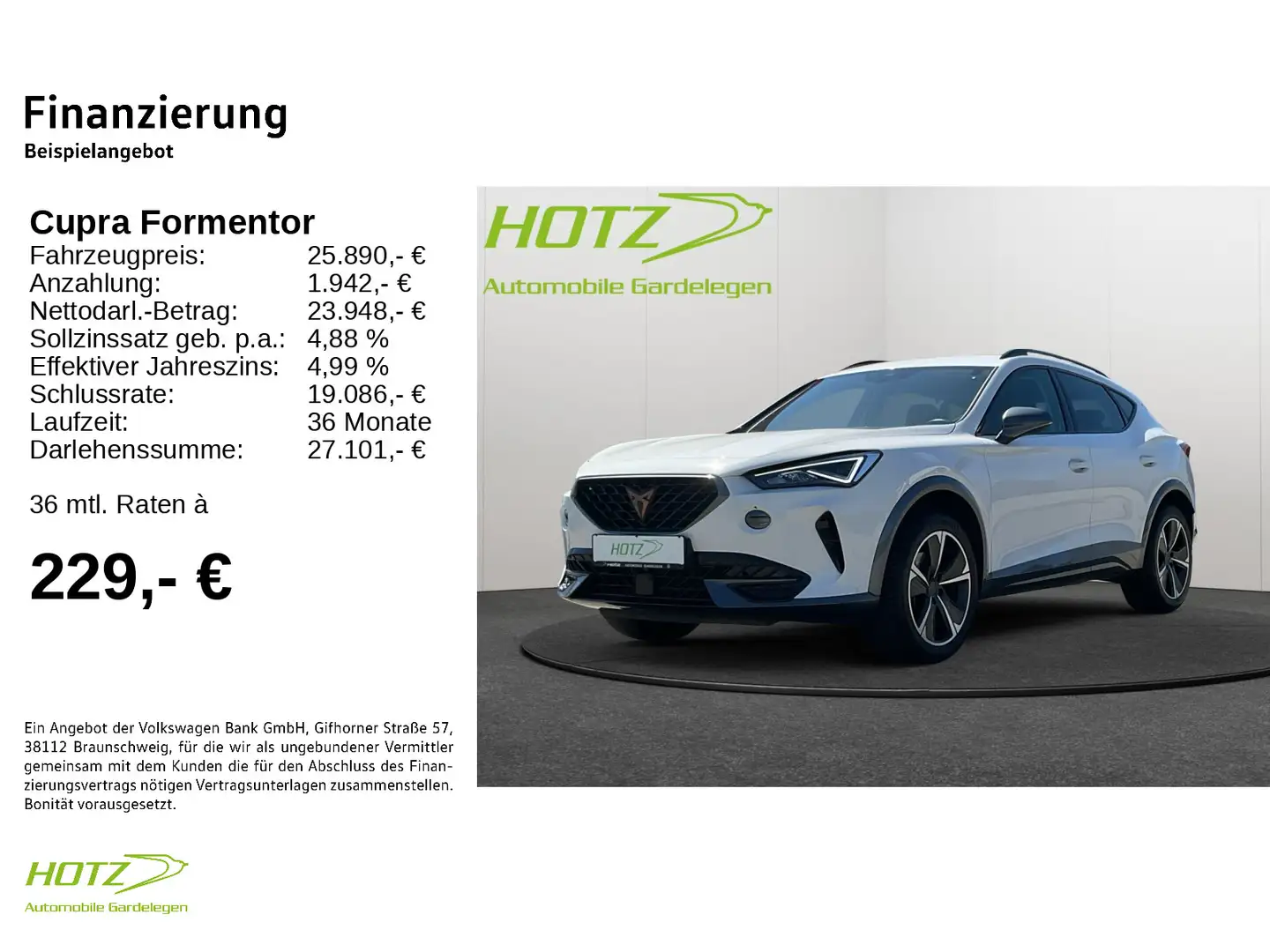 CUPRA Formentor 1.5 TSI AHK/NAV/APP Weiß - 2