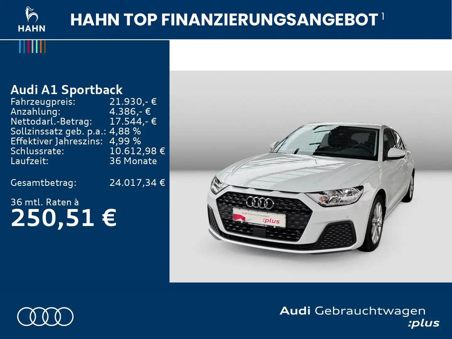 Audi A1 25TFSI S-tronic Virtual Sietzh Einp Weiß - 2