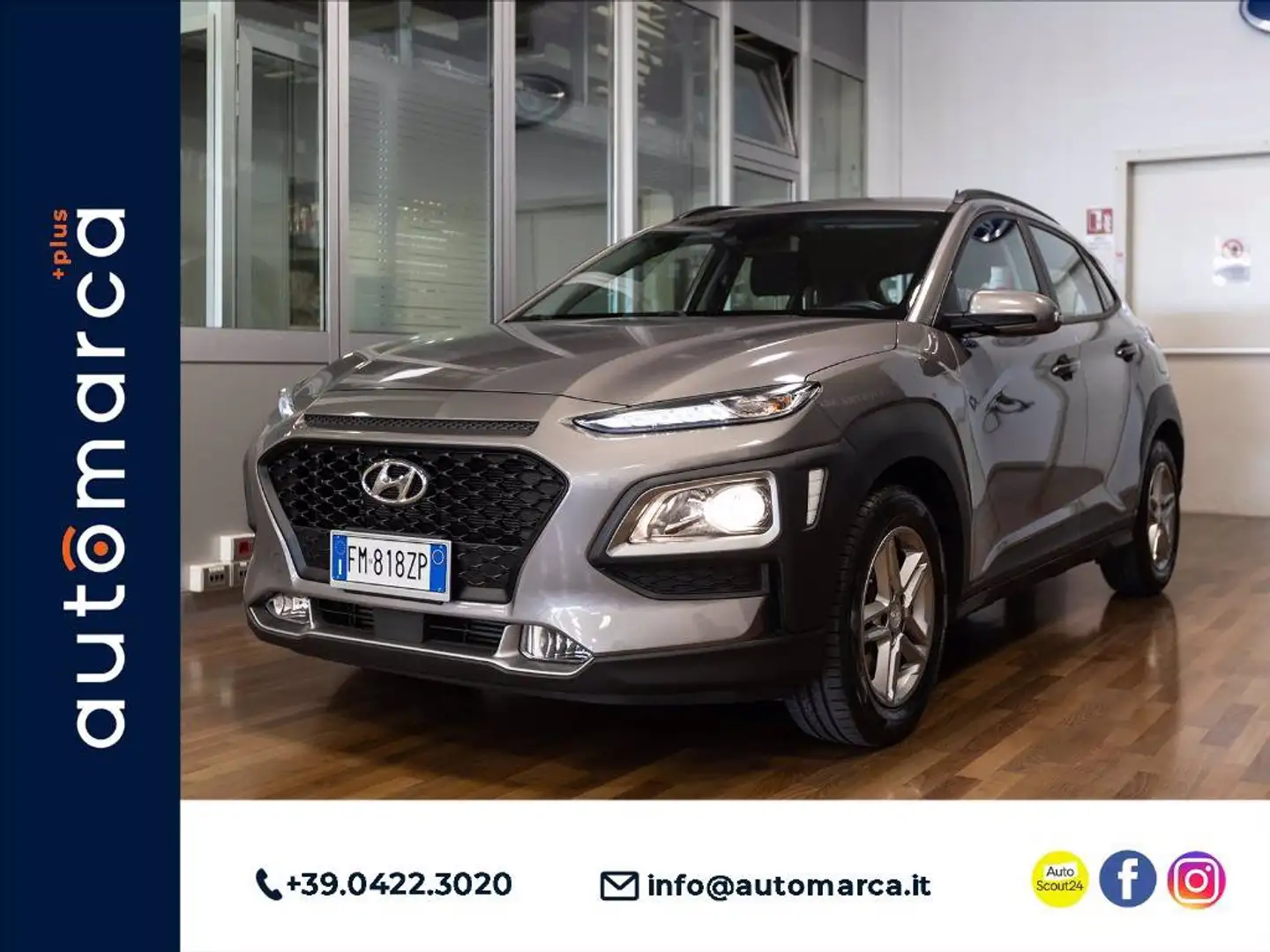 Hyundai KONA 1.0 t-gdi Comfort 2wd 120cv my18 Серый - 1