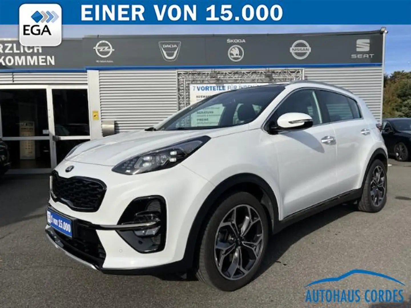 Kia Sportage T-GDI GT LINE LEDER*SHZG*NAVI*PANORAMAD*LED*R-CAM Blanc - 1