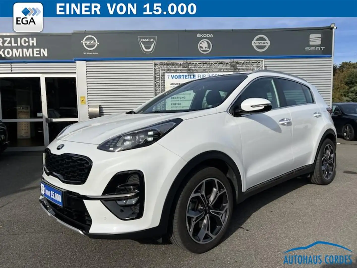 Kia Sportage T-GDI GT LINE LEDER*SHZG*NAVI*PANORAMAD*LED*R-CAM Blanc - 1