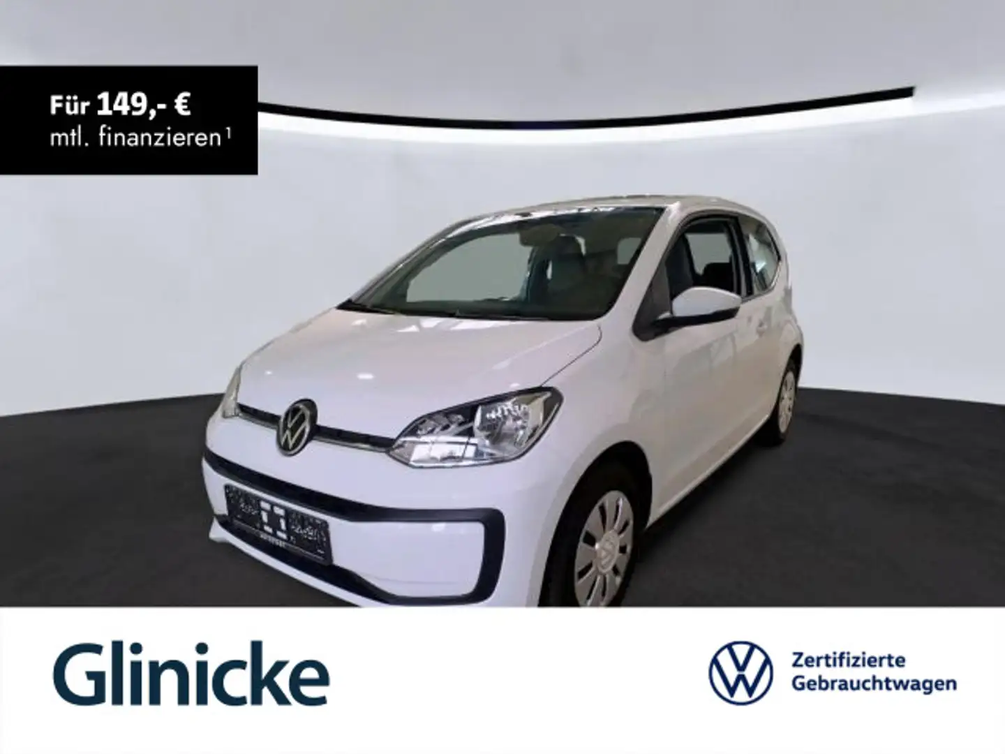 Volkswagen up! 1.0 Basis Klima Bluetooth USB Einparkhilfe Weiß - 1