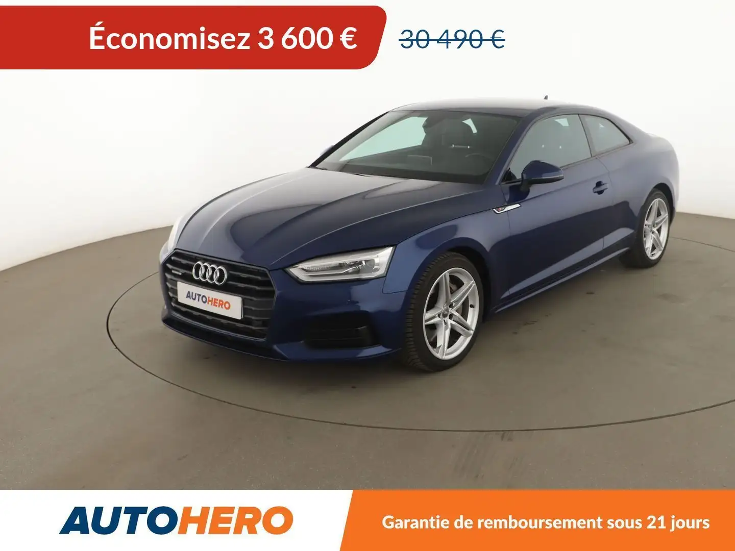 Audi A5 3.0 V6 TDI S Line Quattro Tiptronic 8 Bleu - 1