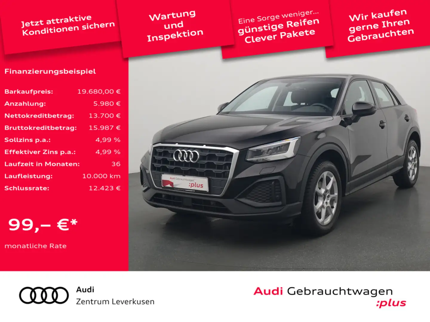 Audi Q2 NAVI SHZ LED PDC KLIMA Schwarz - 1
