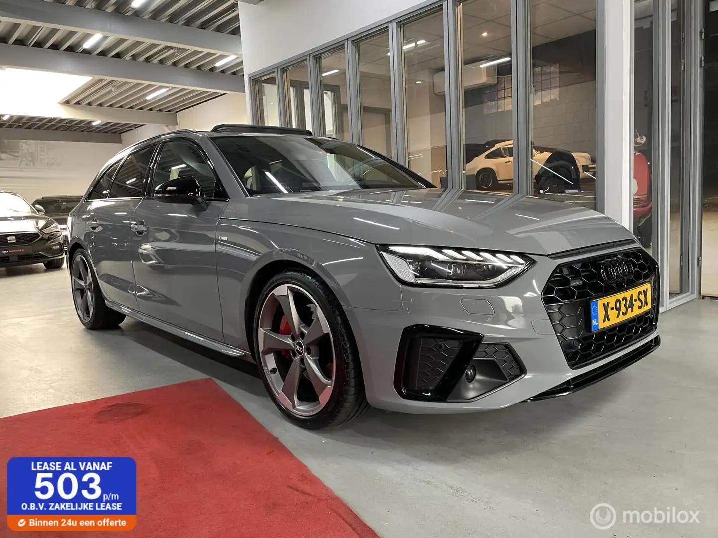 Audi A4 Avant 45 TFSI inc btw QUATTRO S-TRONIC 265PK PANO Grijs - 1